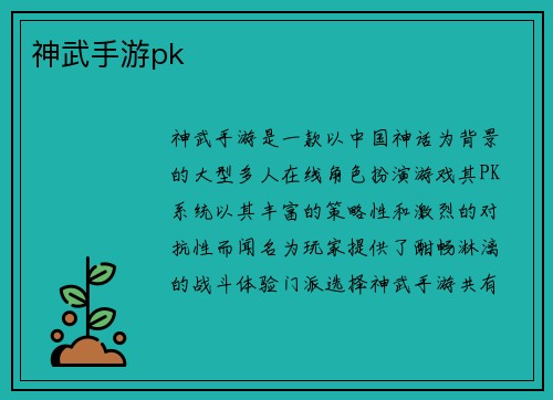 神武手游pk
